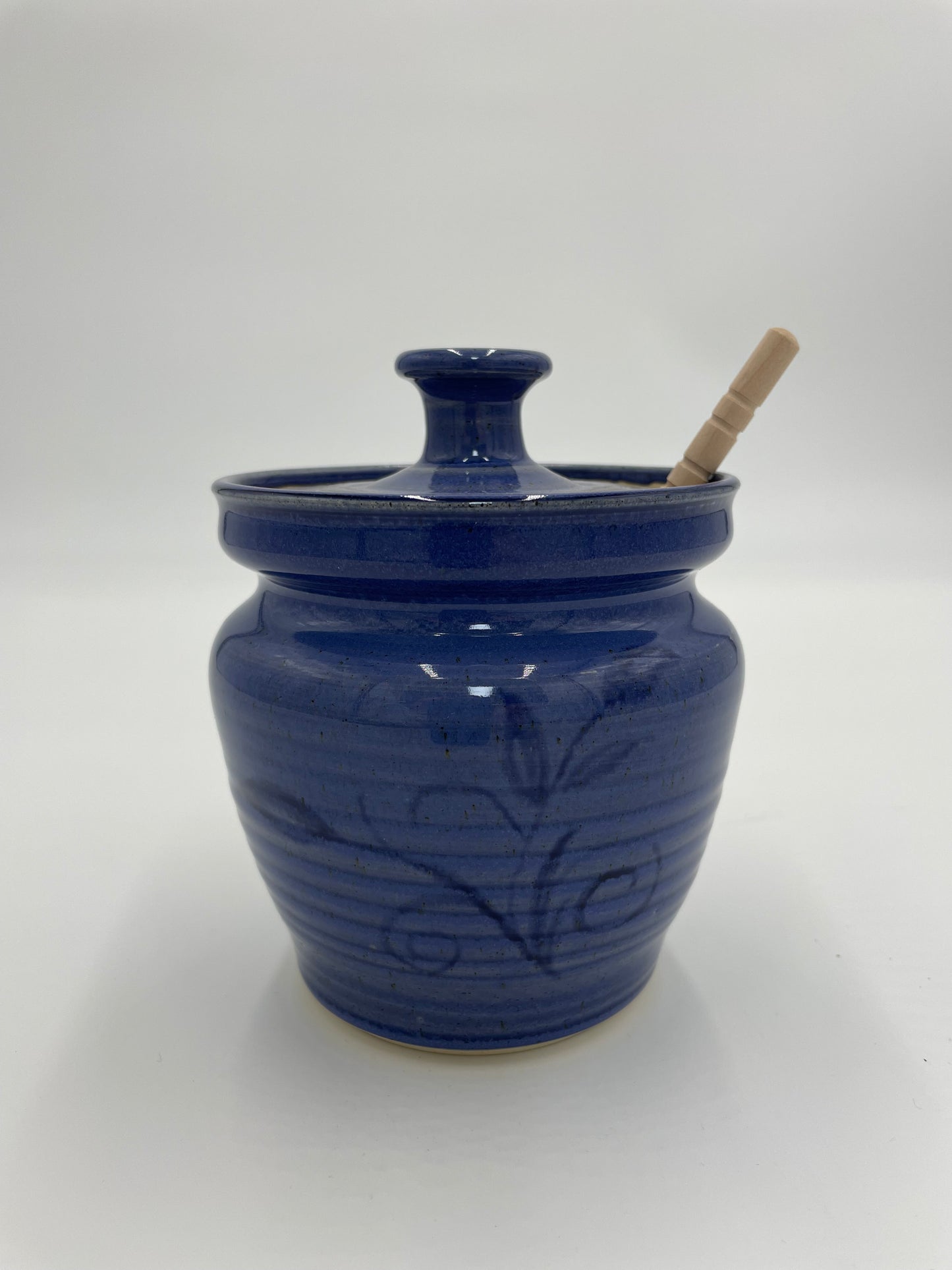 Nightfall (Blue) Collection - Honey Pot and Dipper