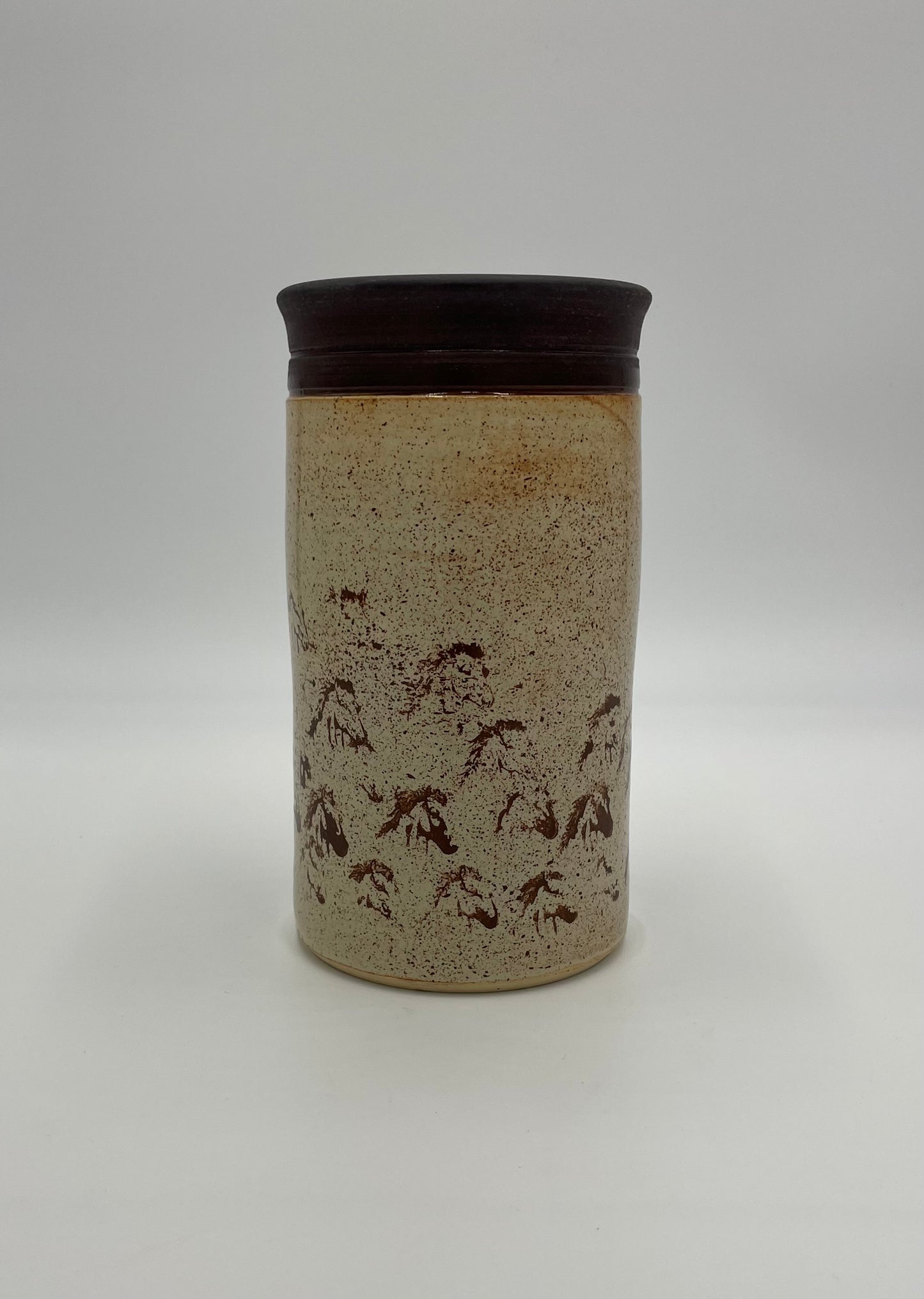 Duffield Farm Collection - Utensil Crock/Vase - "Dreaming of Horses"