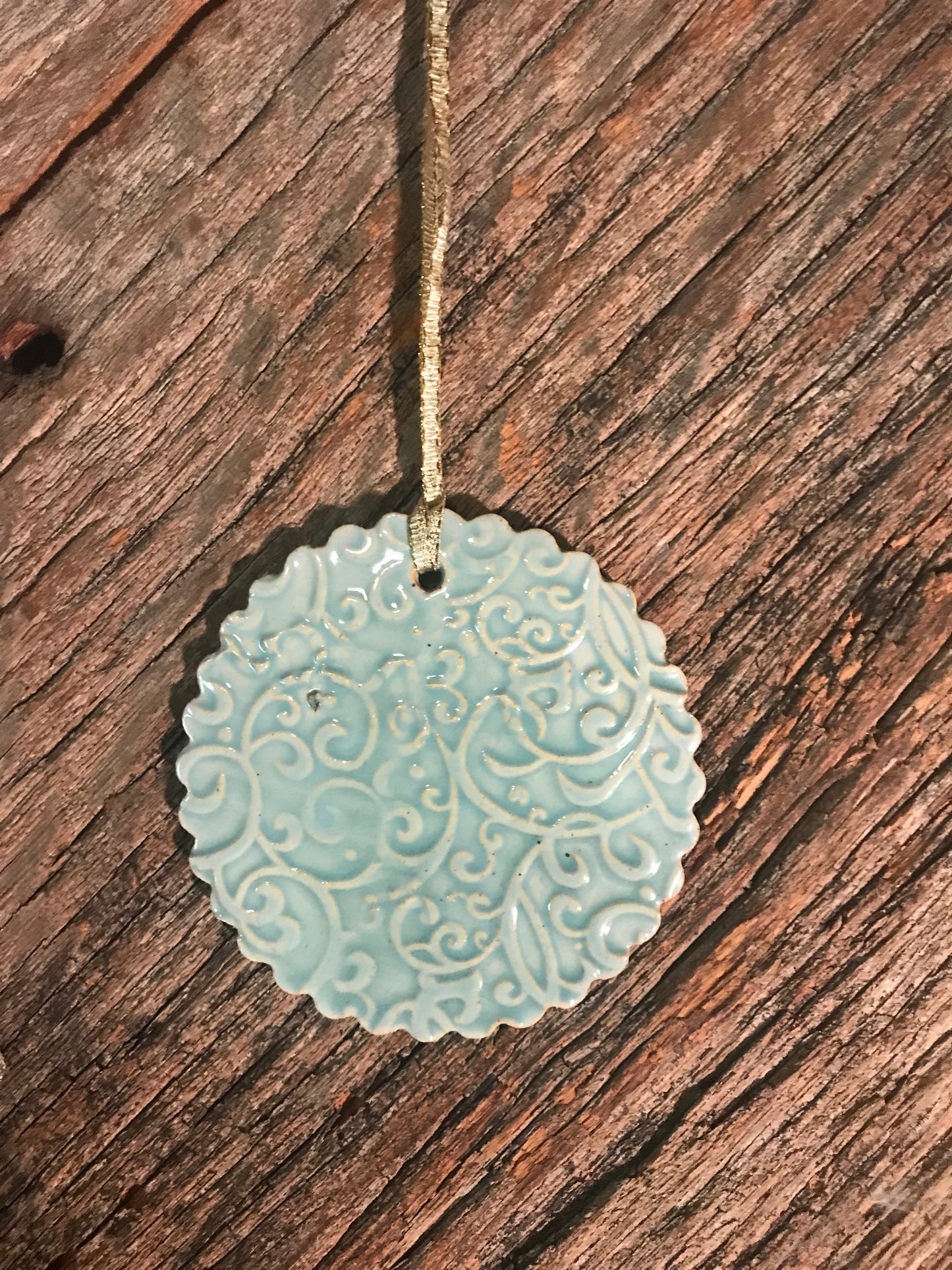 Ornament - Medallion - Robin's Egg