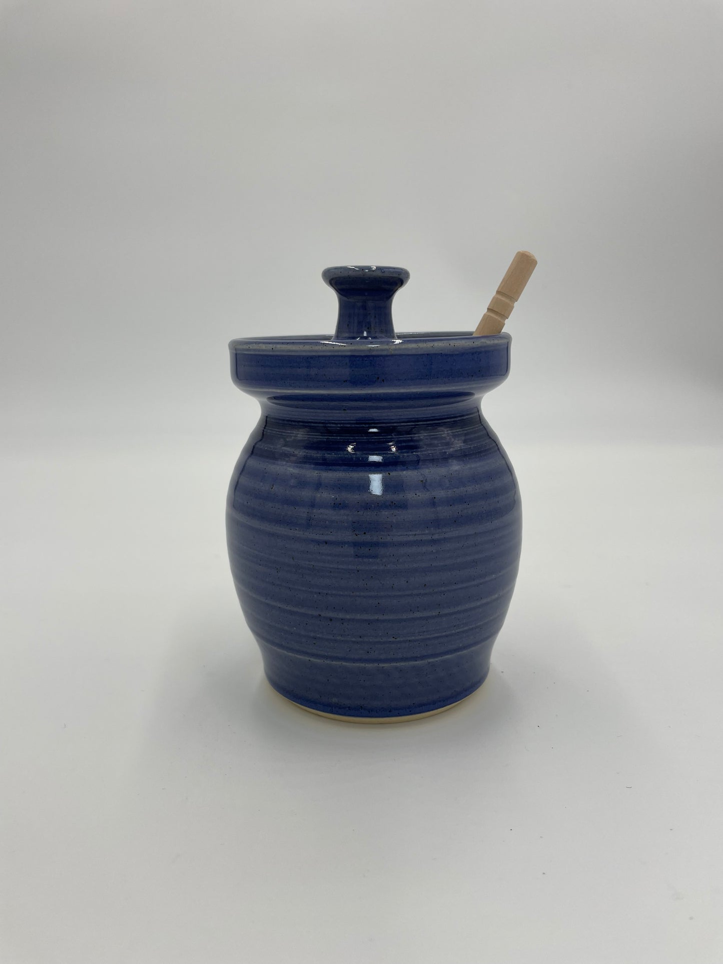 Nightfall Blue Collection - Honey Pot and Dipper