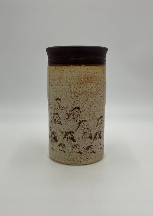 Duffield Farm Collection - Utensil Crock/Vase - "Dreaming of Horses"